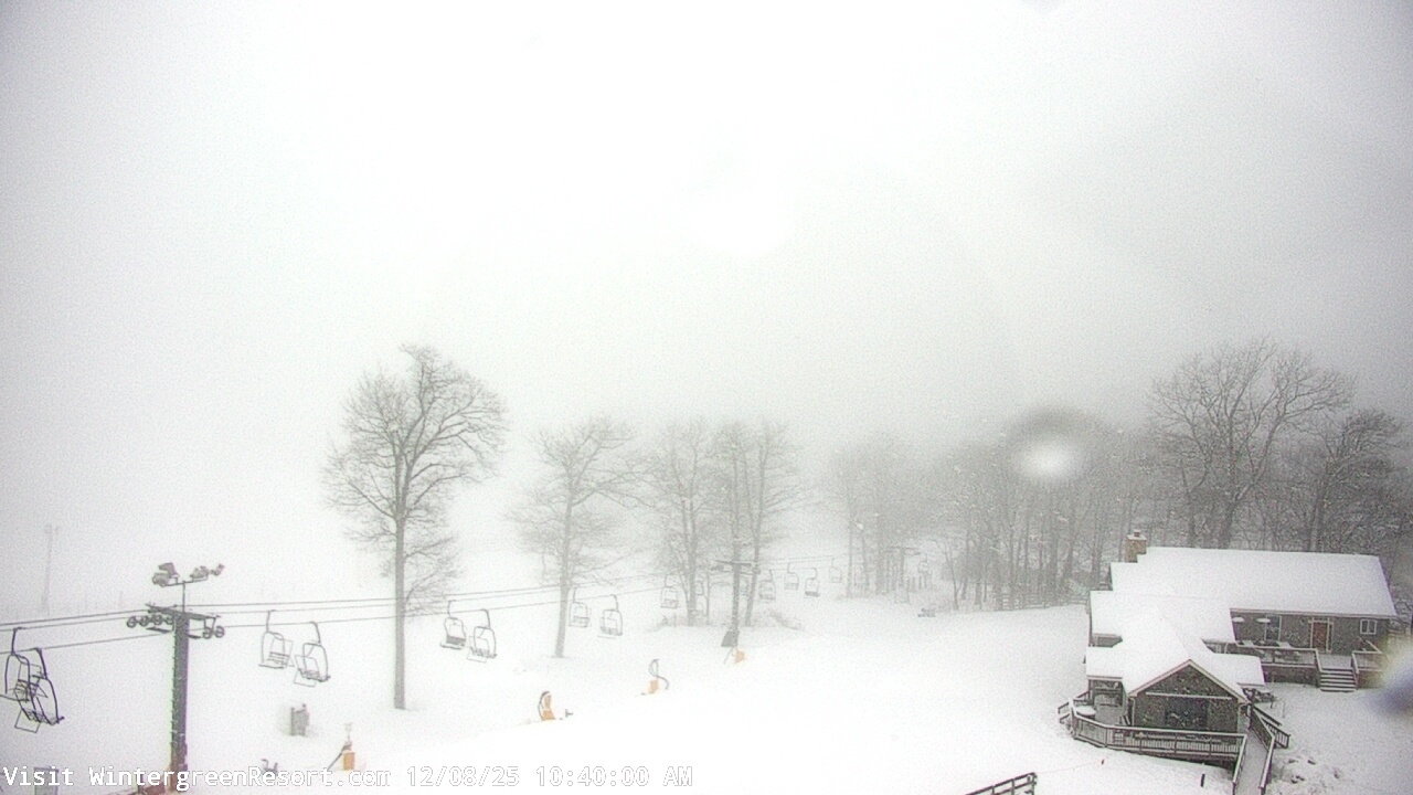 Thumbnail for current weather camera view from Wintergreen Mtn. at 3600 ft. elev. in Roseland, Virginia