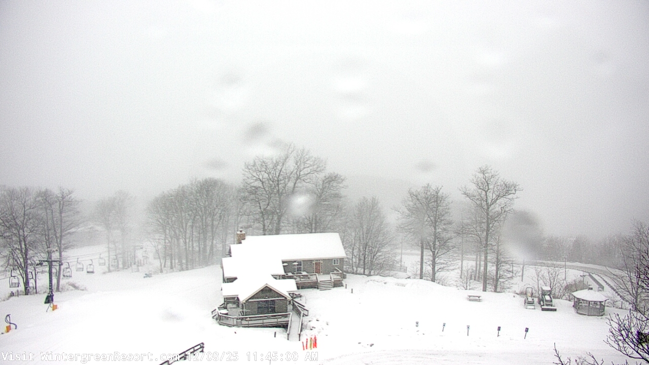Thumbnail for current weather camera view from Wintergreen Mtn. at 3600 ft. elev. in Roseland, Virginia