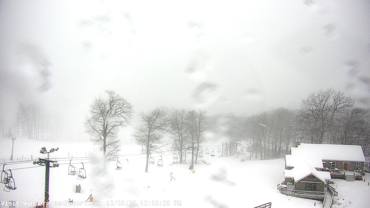Thumbnail for current weather camera view from Wintergreen Mtn. at 3600 ft. elev. in Roseland, Virginia