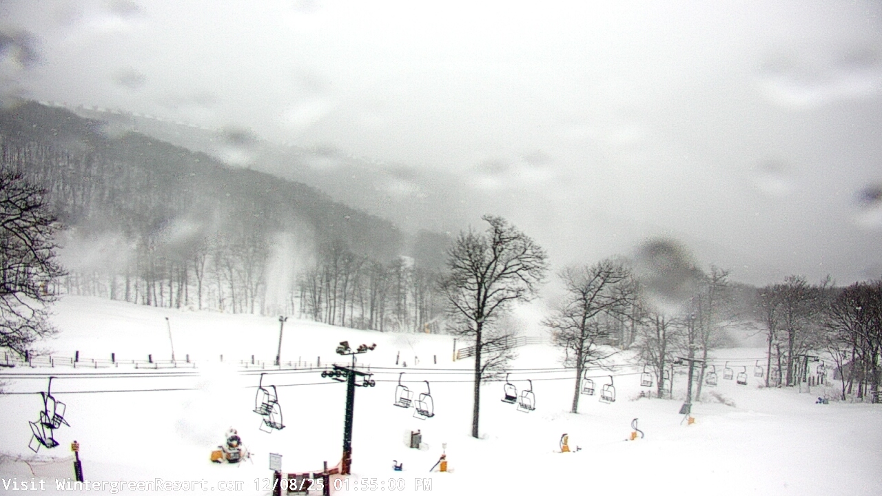 Thumbnail for current weather camera view from Wintergreen Mtn. at 3600 ft. elev. in Roseland, Virginia