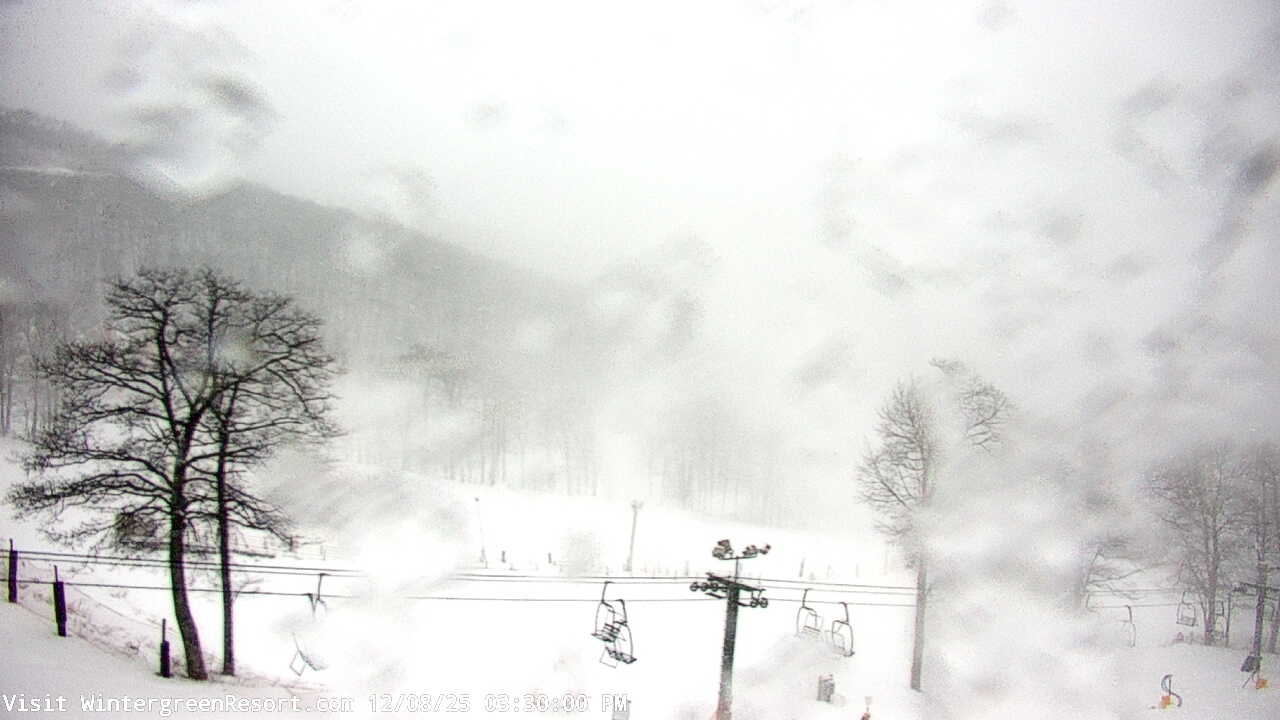 Thumbnail for current weather camera view from Wintergreen Mtn. at 3600 ft. elev. in Roseland, Virginia