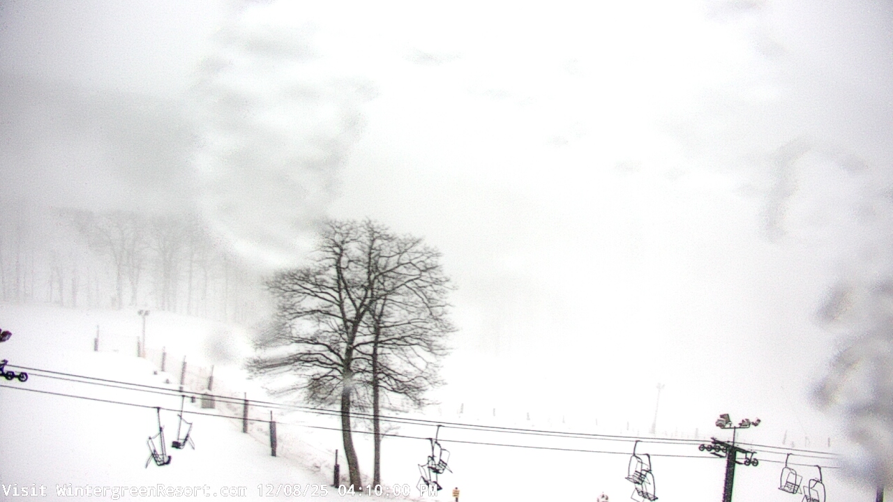 Thumbnail for current weather camera view from Wintergreen Mtn. at 3600 ft. elev. in Roseland, Virginia