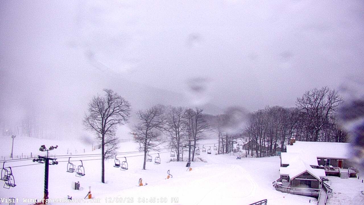 Thumbnail for current weather camera view from Wintergreen Mtn. at 3600 ft. elev. in Roseland, Virginia