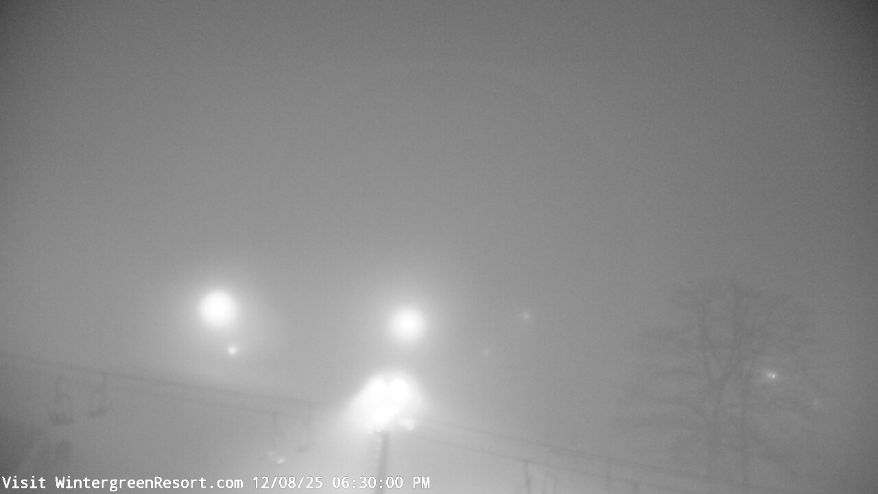 Thumbnail for current weather camera view from Wintergreen Mtn. at 3600 ft. elev. in Roseland, Virginia