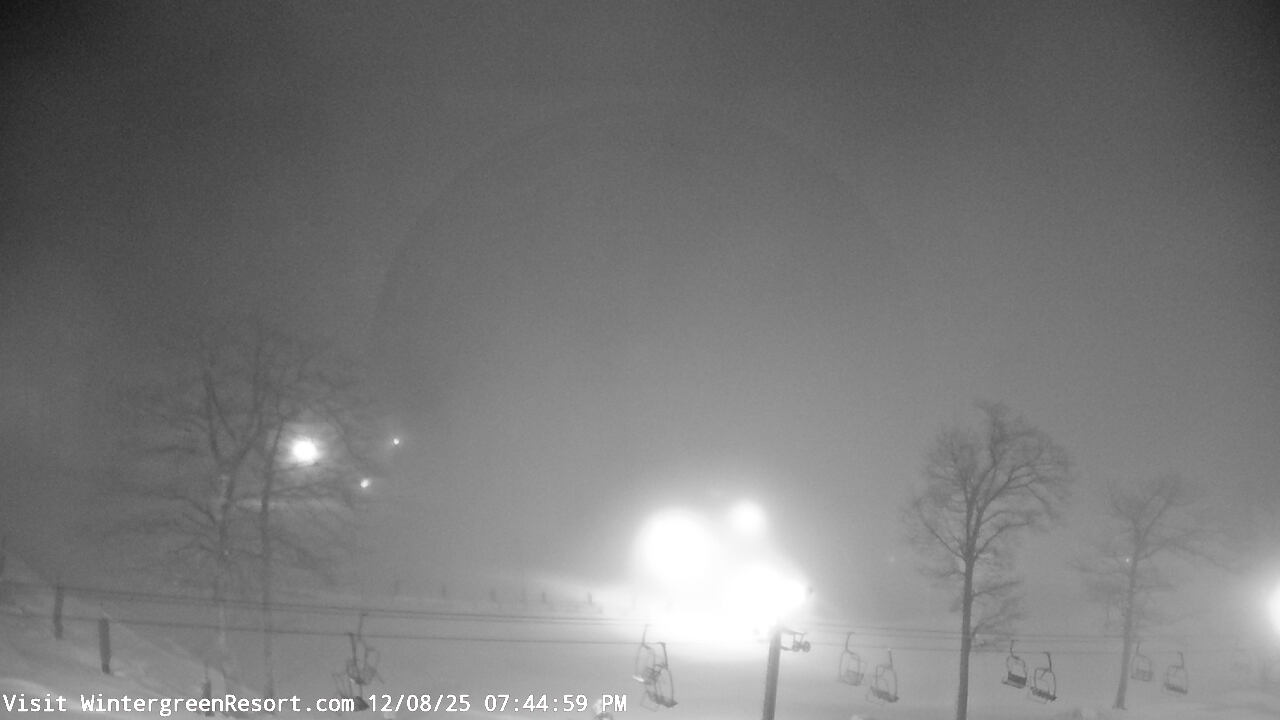 Thumbnail for current weather camera view from Wintergreen Mtn. at 3600 ft. elev. in Roseland, Virginia