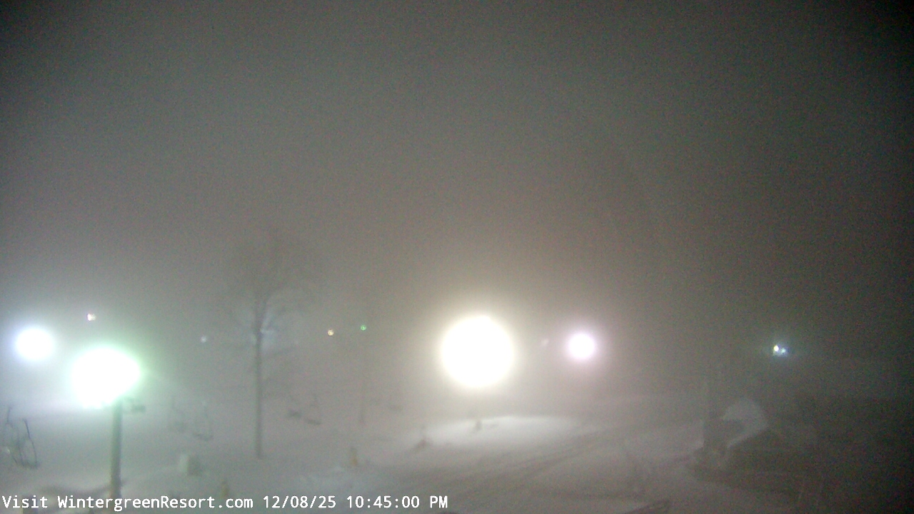 Thumbnail for current weather camera view from Wintergreen Mtn. at 3600 ft. elev. in Roseland, Virginia