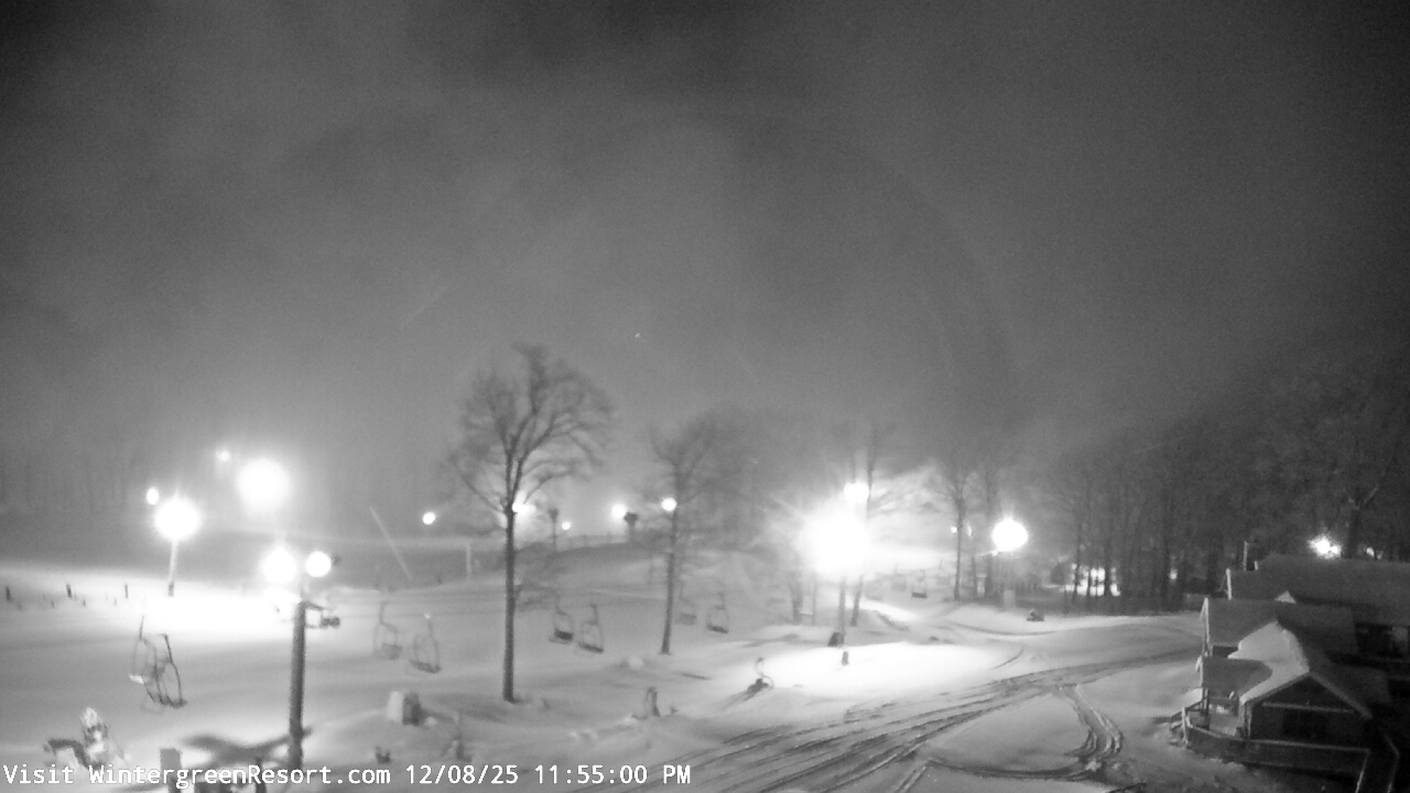 Thumbnail for current weather camera view from Wintergreen Mtn. at 3600 ft. elev. in Roseland, Virginia