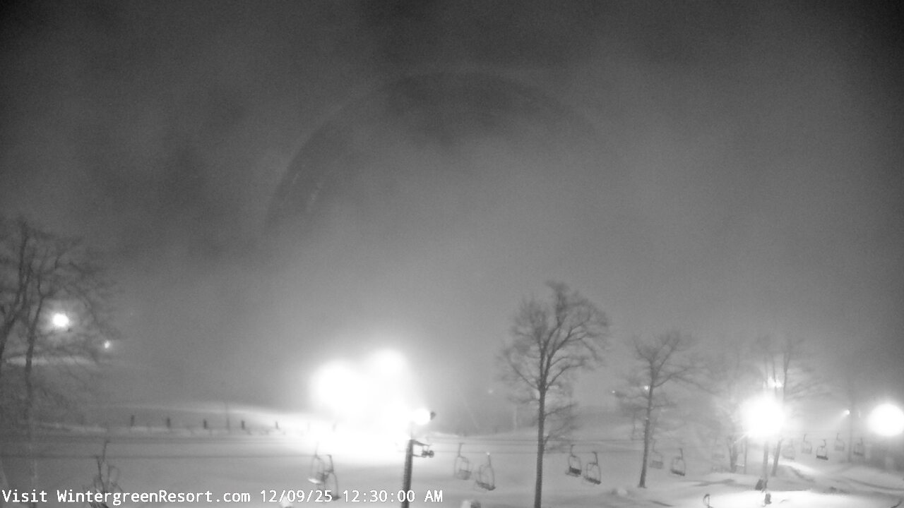 Thumbnail for current weather camera view from Wintergreen Mtn. at 3600 ft. elev. in Roseland, Virginia