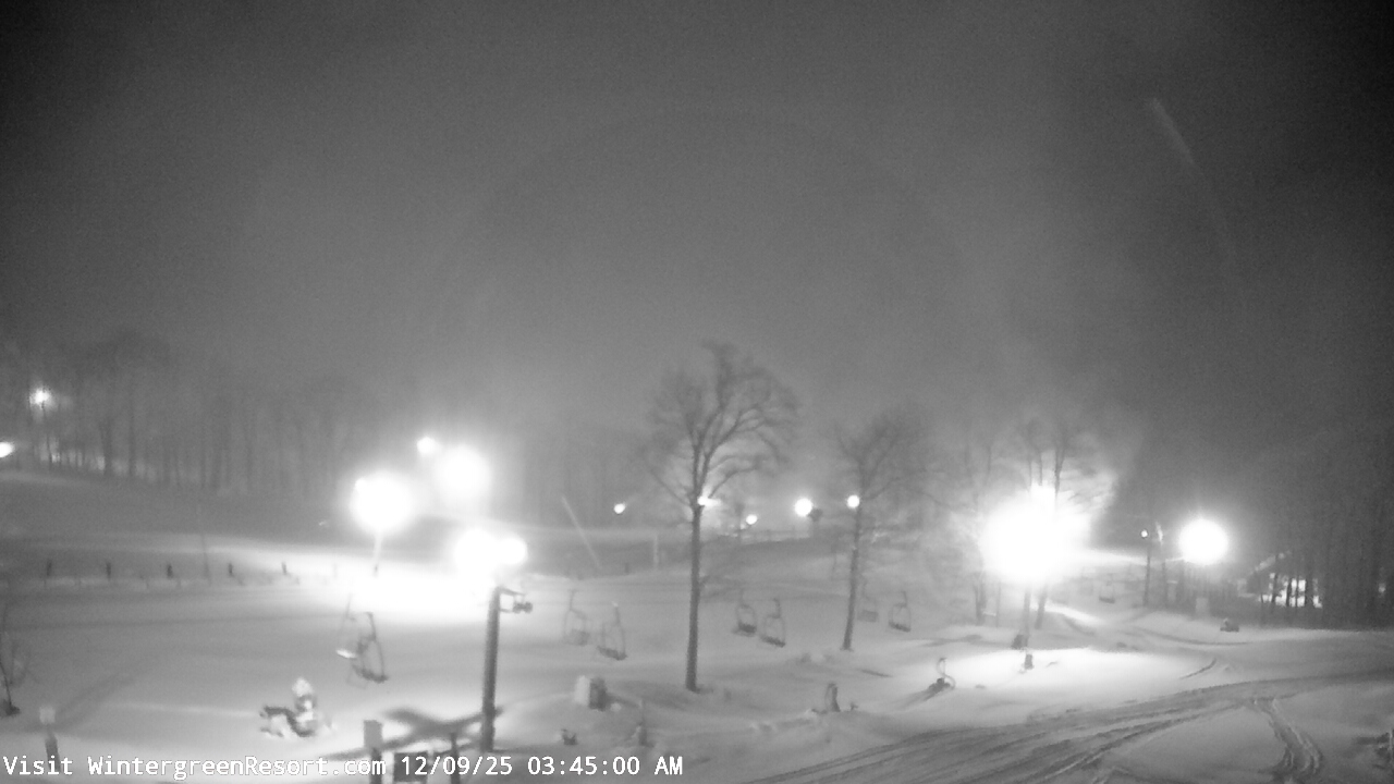 Thumbnail for current weather camera view from Wintergreen Mtn. at 3600 ft. elev. in Roseland, Virginia