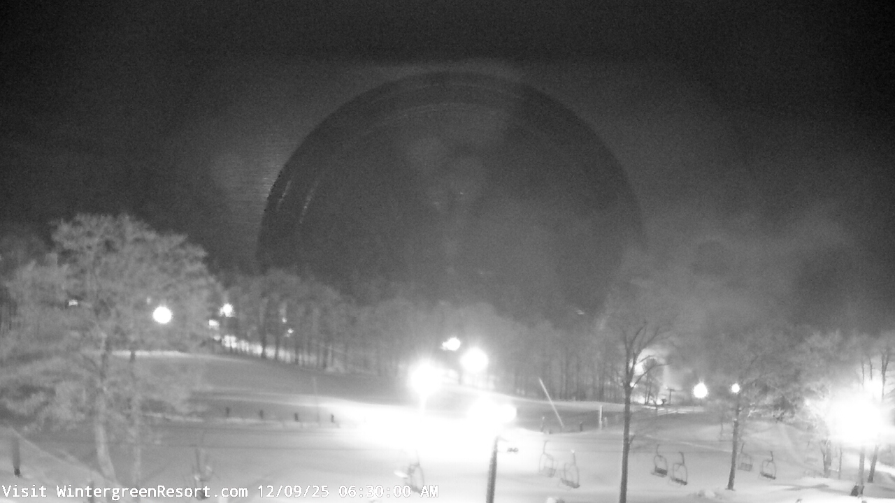 Thumbnail for current weather camera view from Wintergreen Mtn. at 3600 ft. elev. in Roseland, Virginia