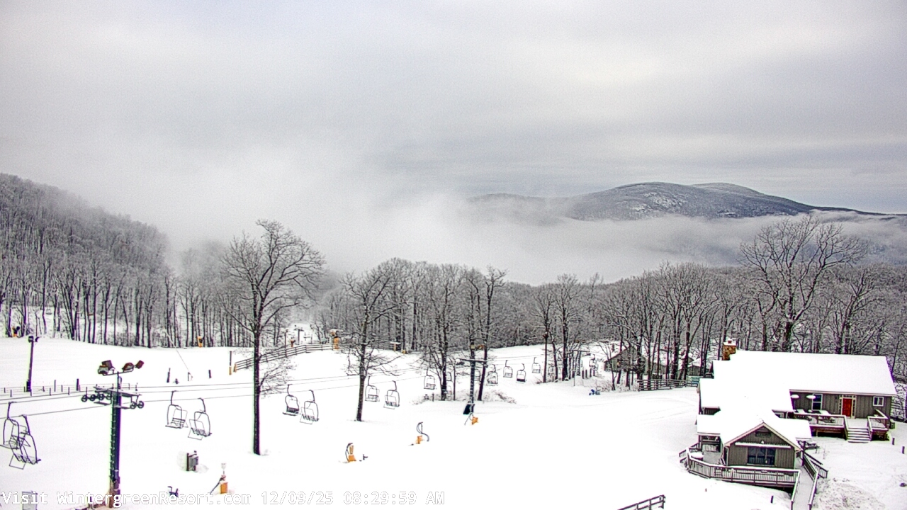 Thumbnail for current weather camera view from Wintergreen Mtn. at 3600 ft. elev. in Roseland, Virginia