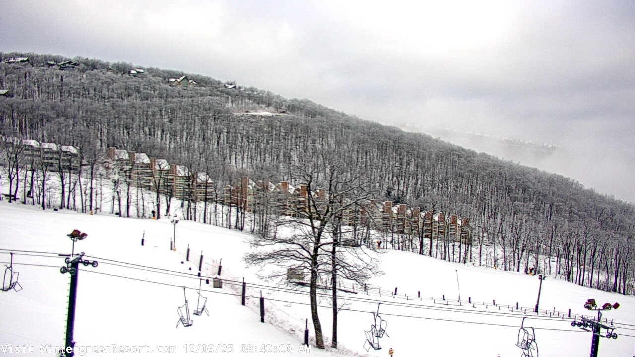 Thumbnail for current weather camera view from Wintergreen Mtn. at 3600 ft. elev. in Roseland, Virginia