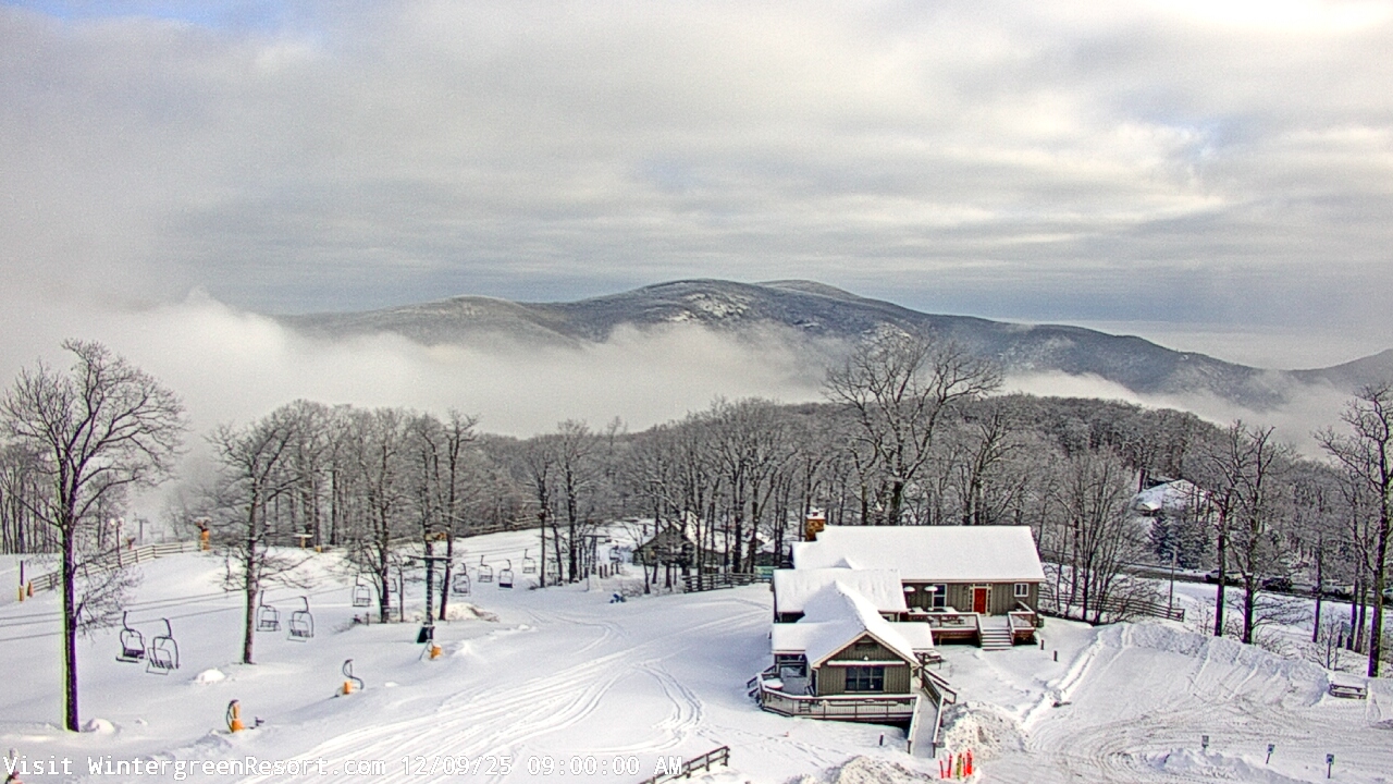 Thumbnail for current weather camera view from Wintergreen Mtn. at 3600 ft. elev. in Roseland, Virginia