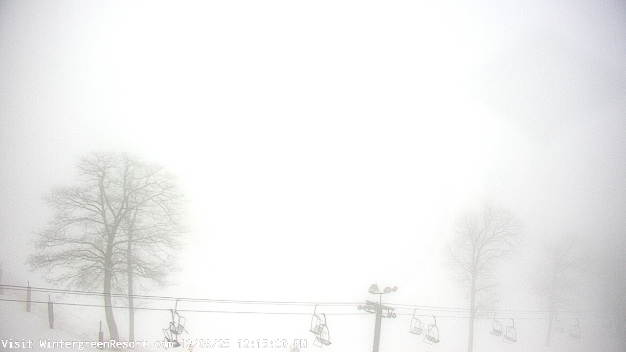 Thumbnail for current weather camera view from Wintergreen Mtn. at 3600 ft. elev. in Roseland, Virginia