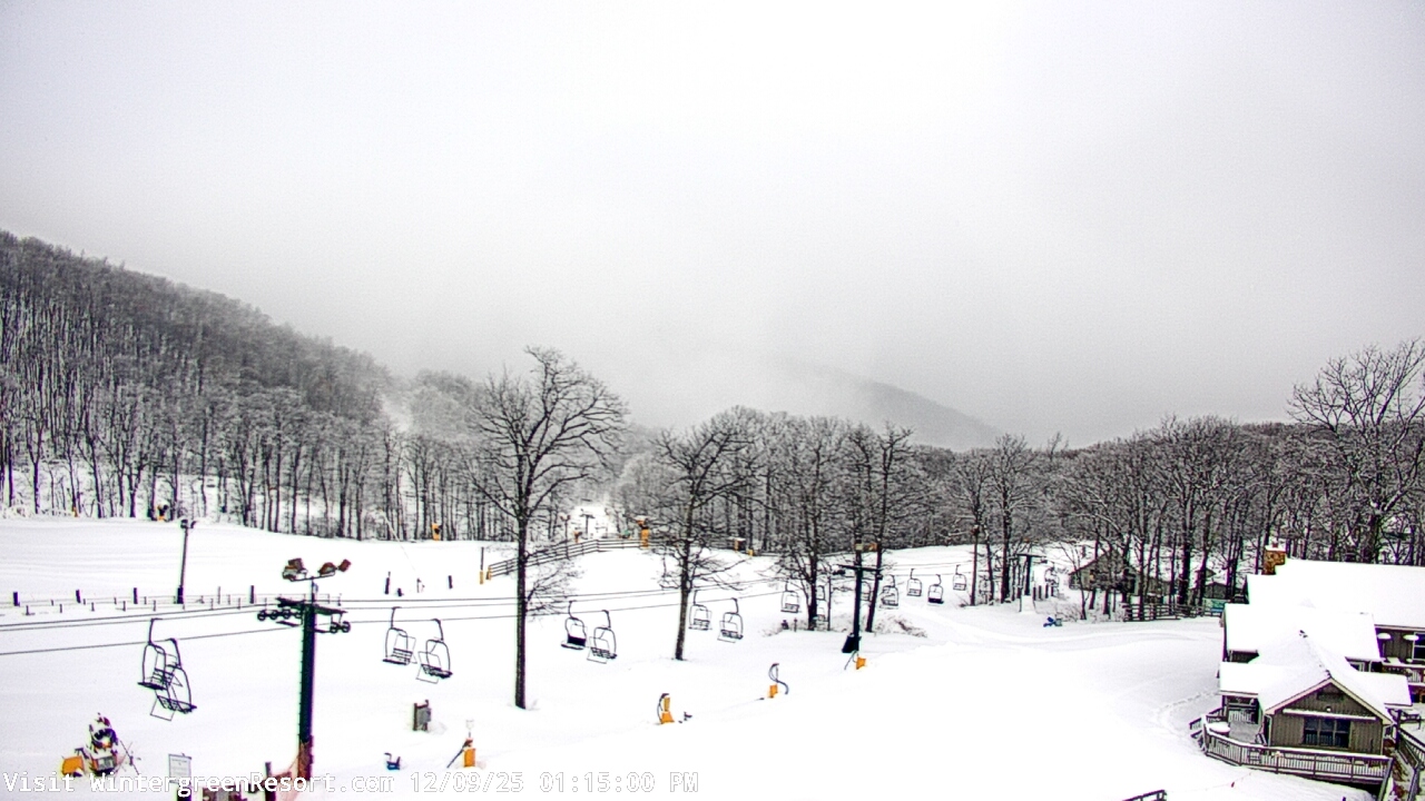 Thumbnail for current weather camera view from Wintergreen Mtn. at 3600 ft. elev. in Roseland, Virginia