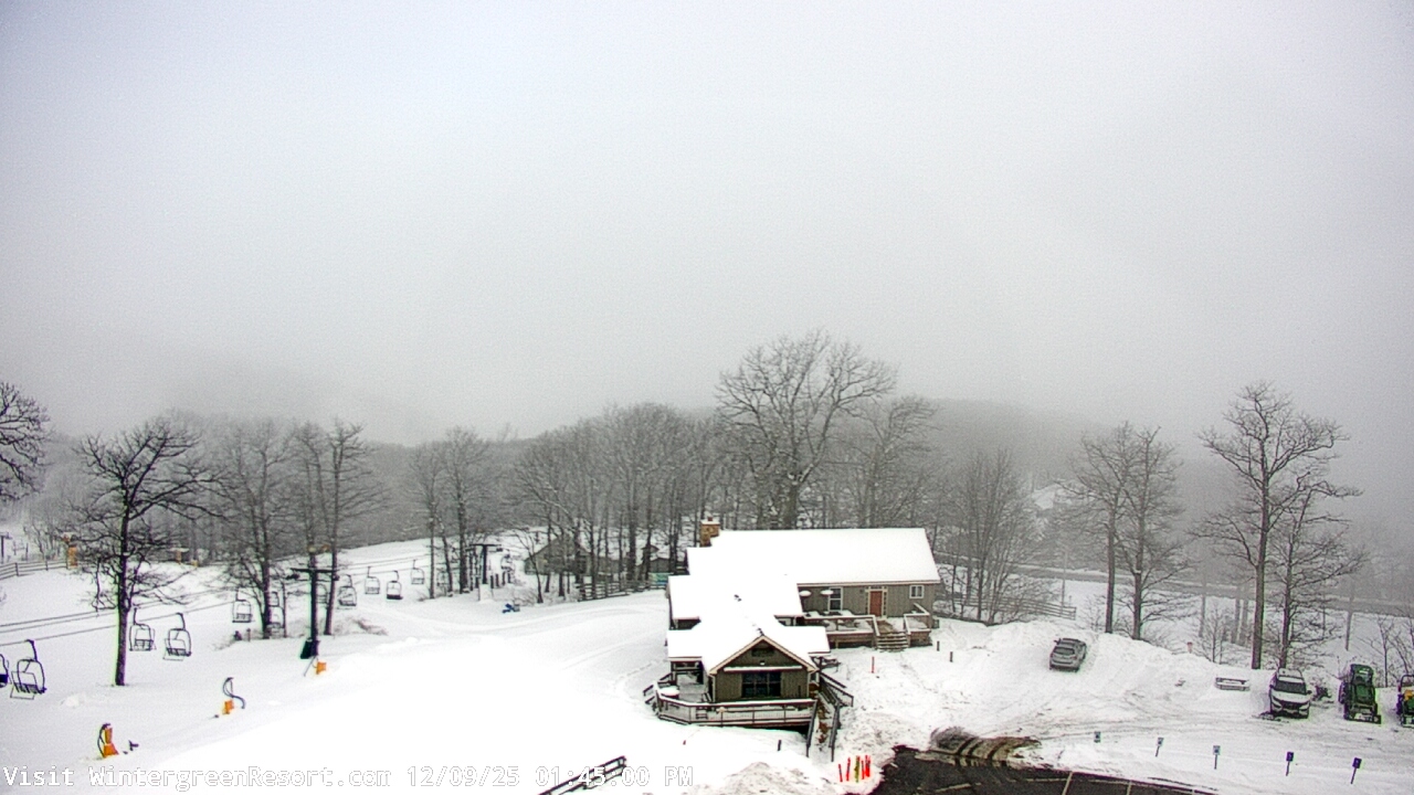 Thumbnail for current weather camera view from Wintergreen Mtn. at 3600 ft. elev. in Roseland, Virginia