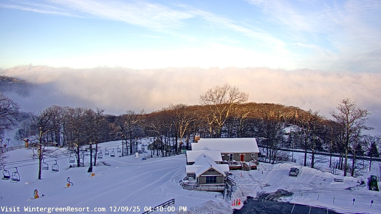 Thumbnail for current weather camera view from Wintergreen Mtn. at 3600 ft. elev. in Roseland, Virginia