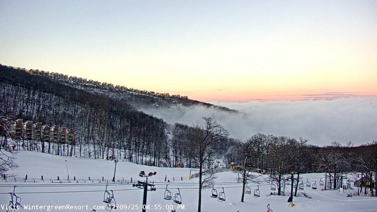 Thumbnail for current weather camera view from Wintergreen Mtn. at 3600 ft. elev. in Roseland, Virginia