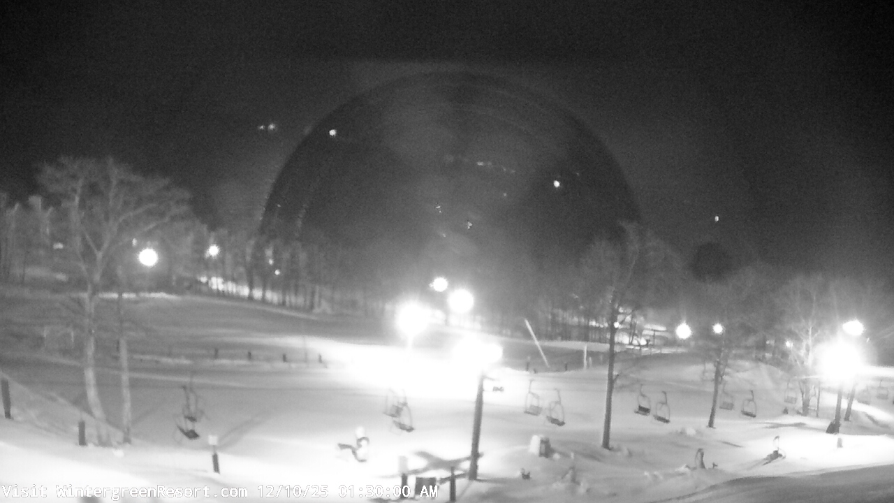 Thumbnail for current weather camera view from Wintergreen Mtn. at 3600 ft. elev. in Roseland, Virginia