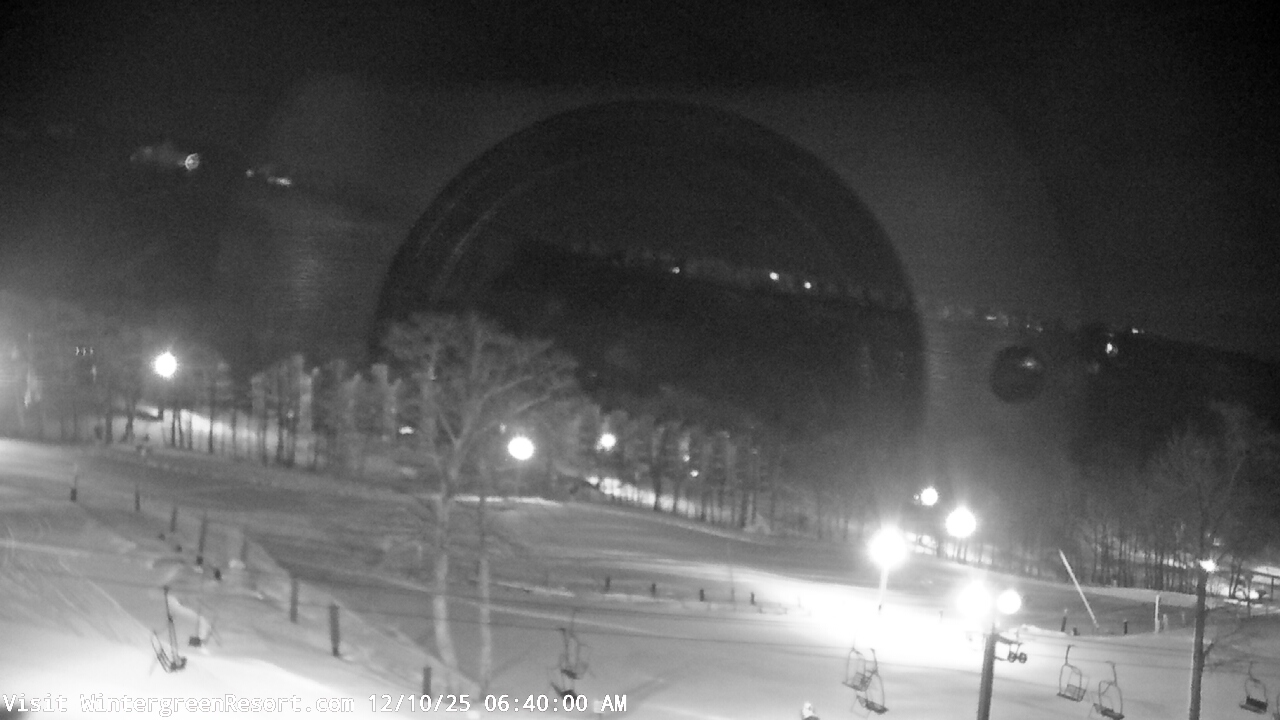 Thumbnail for current weather camera view from Wintergreen Mtn. at 3600 ft. elev. in Roseland, Virginia