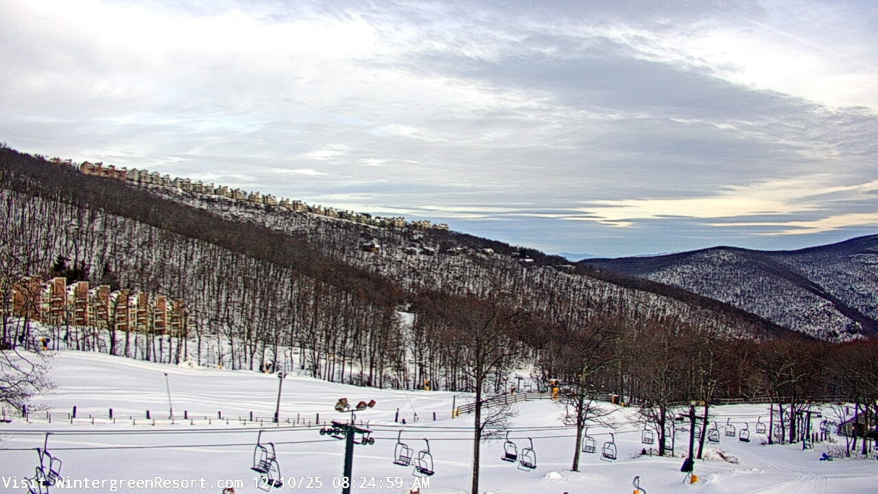 Thumbnail for current weather camera view from Wintergreen Mtn. at 3600 ft. elev. in Roseland, Virginia