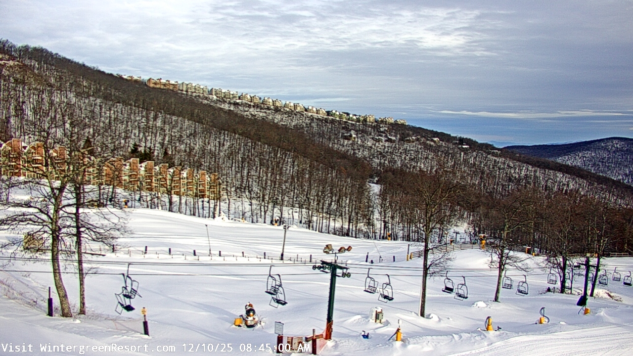 Thumbnail for current weather camera view from Wintergreen Mtn. at 3600 ft. elev. in Roseland, Virginia
