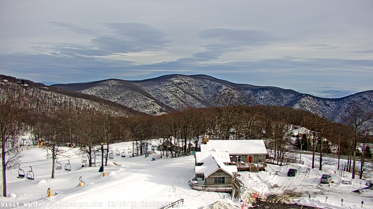 Thumbnail for current weather camera view from Wintergreen Mtn. at 3600 ft. elev. in Roseland, Virginia