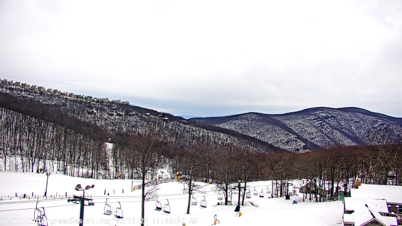 Thumbnail for current weather camera view from Wintergreen Mtn. at 3600 ft. elev. in Roseland, Virginia