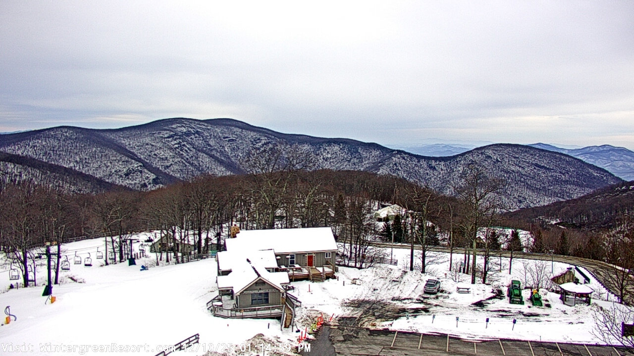 Thumbnail for current weather camera view from Wintergreen Mtn. at 3600 ft. elev. in Roseland, Virginia