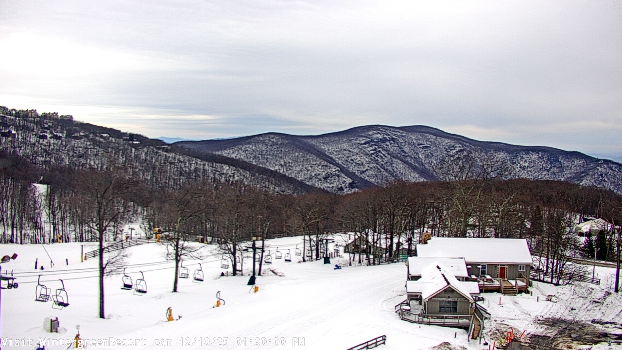 Thumbnail for current weather camera view from Wintergreen Mtn. at 3600 ft. elev. in Roseland, Virginia