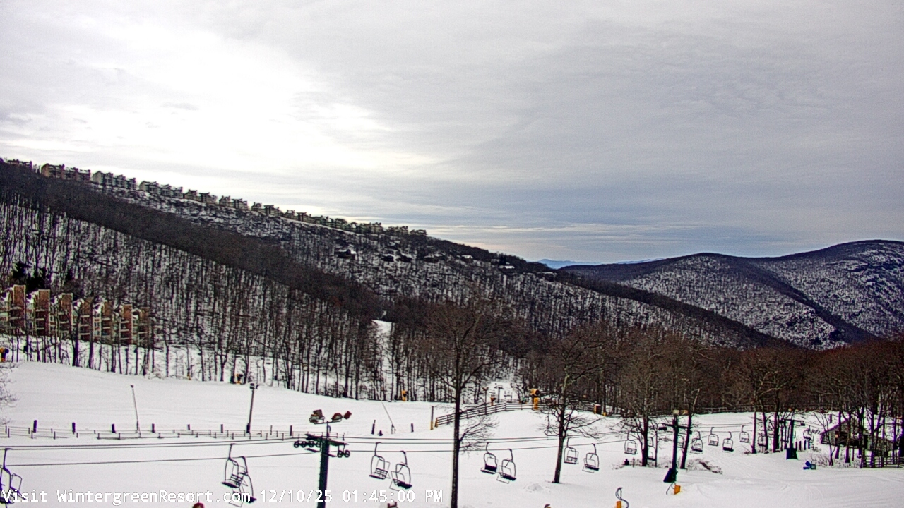 Thumbnail for current weather camera view from Wintergreen Mtn. at 3600 ft. elev. in Roseland, Virginia