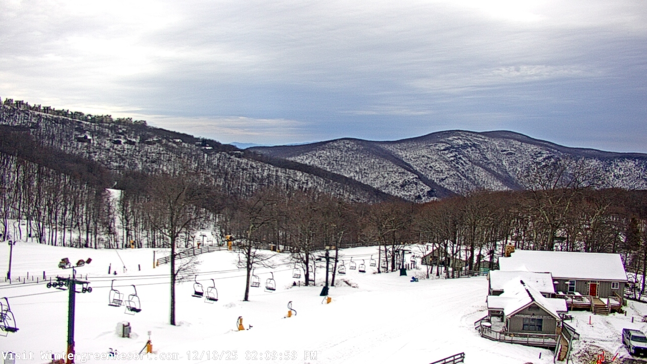 Thumbnail for current weather camera view from Wintergreen Mtn. at 3600 ft. elev. in Roseland, Virginia