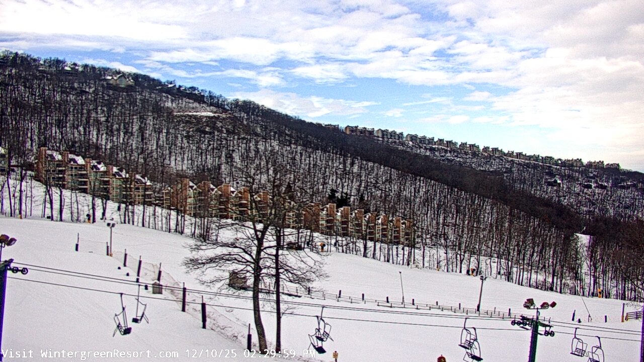 Thumbnail for current weather camera view from Wintergreen Mtn. at 3600 ft. elev. in Roseland, Virginia