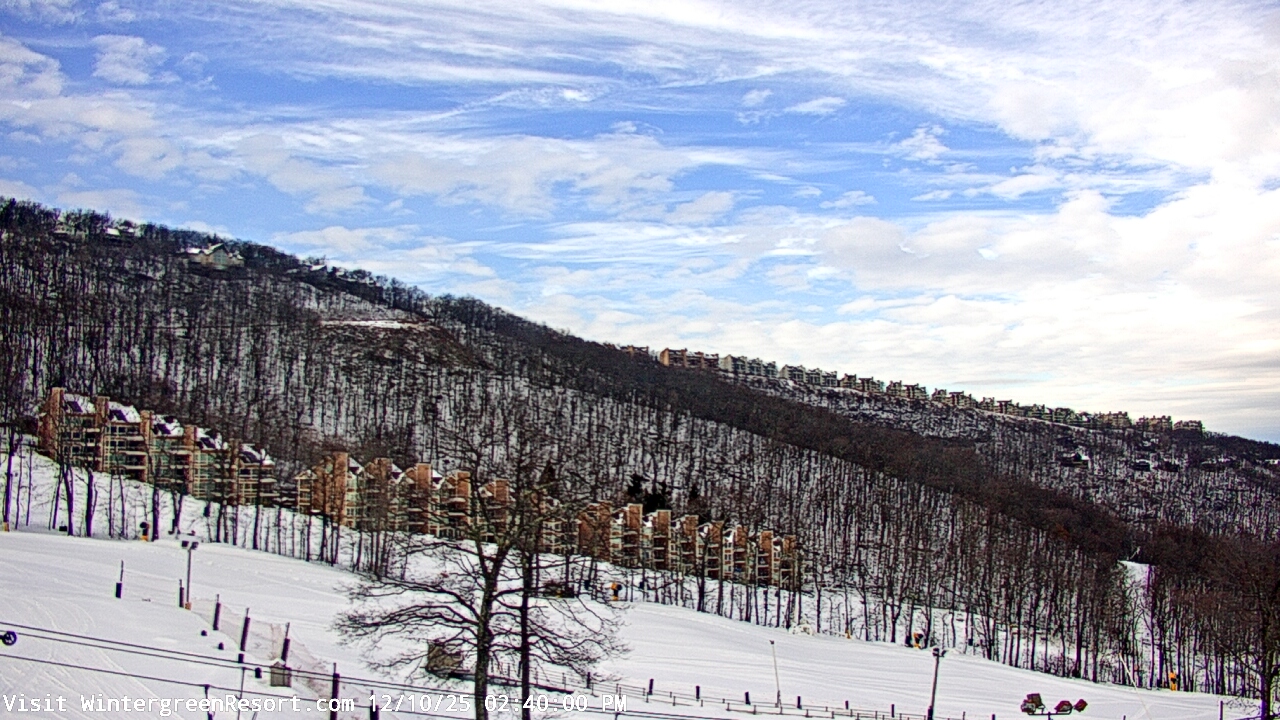 Thumbnail for current weather camera view from Wintergreen Mtn. at 3600 ft. elev. in Roseland, Virginia