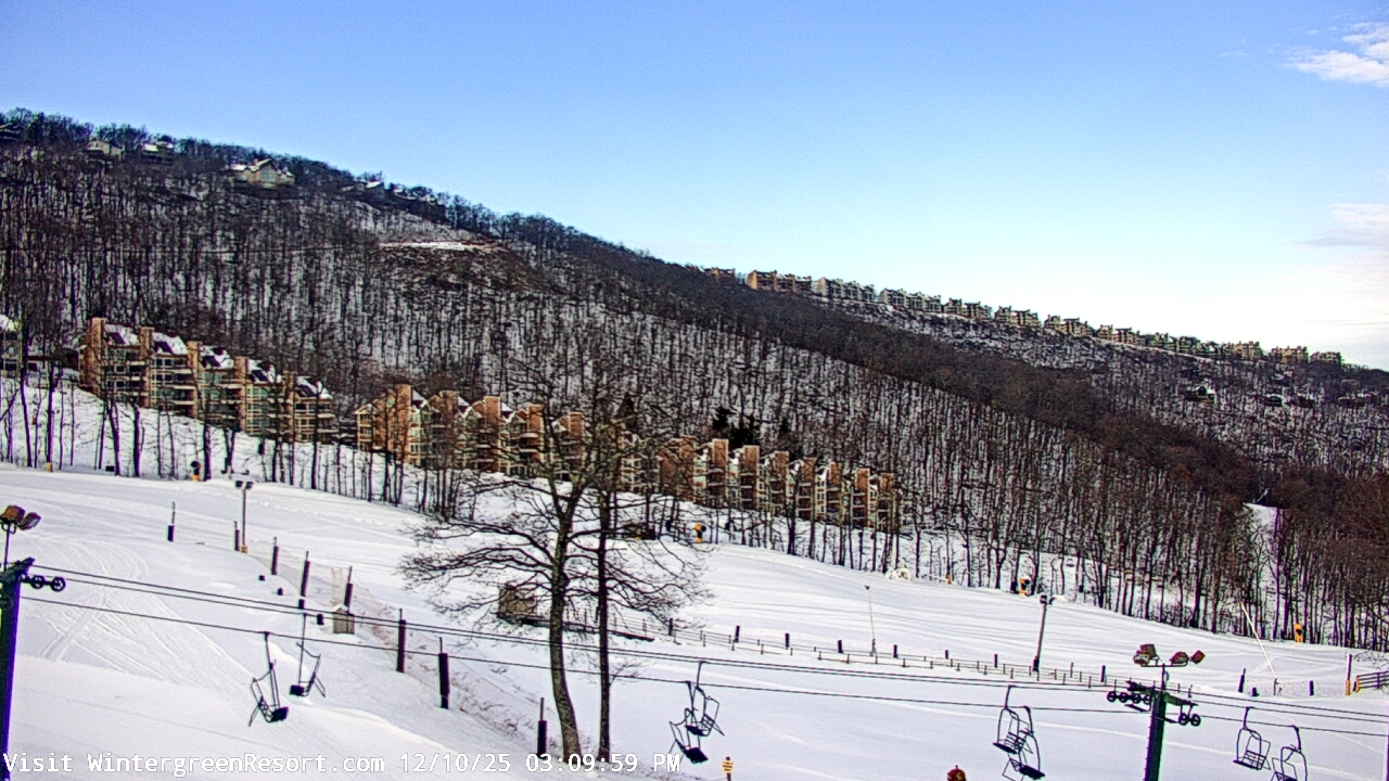 Thumbnail for current weather camera view from Wintergreen Mtn. at 3600 ft. elev. in Roseland, Virginia