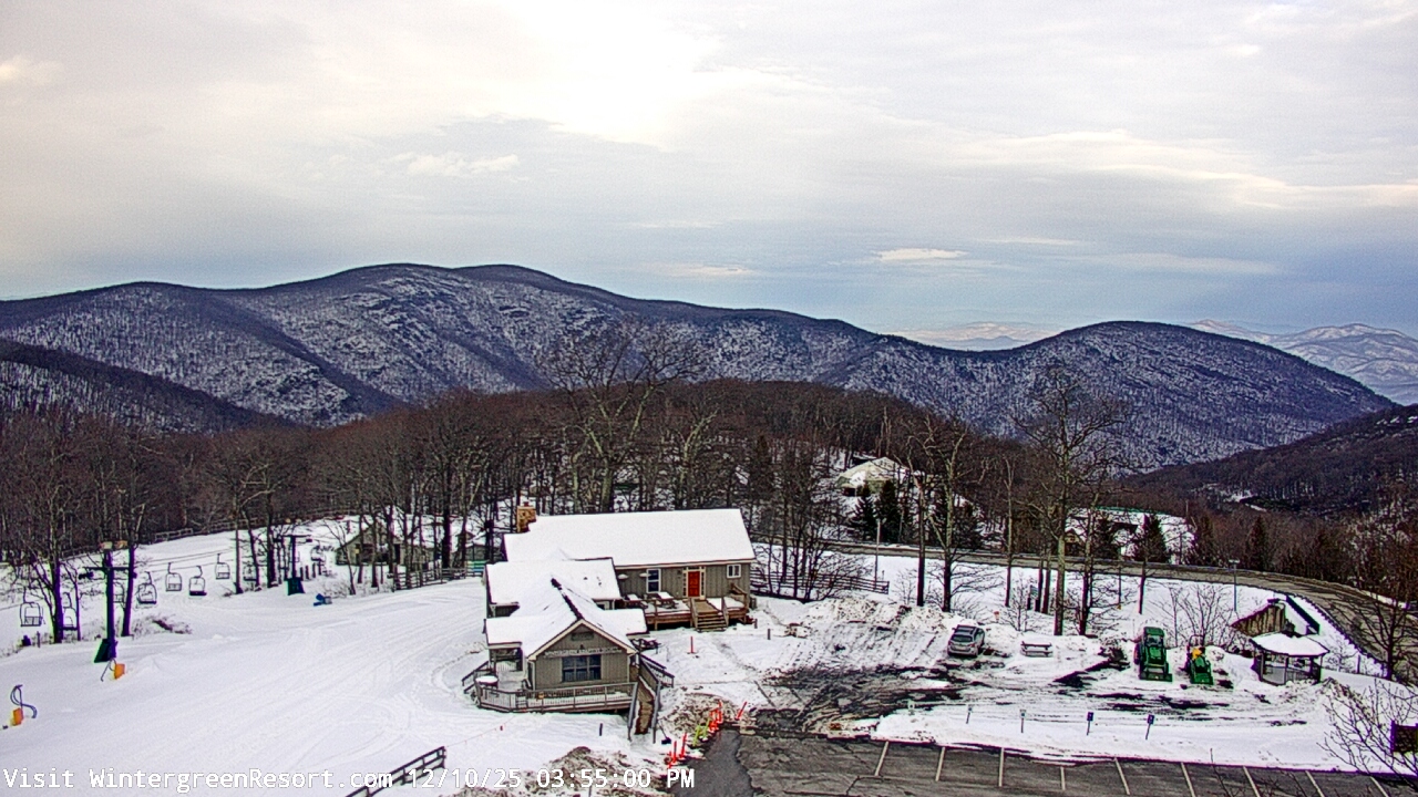 Thumbnail for current weather camera view from Wintergreen Mtn. at 3600 ft. elev. in Roseland, Virginia