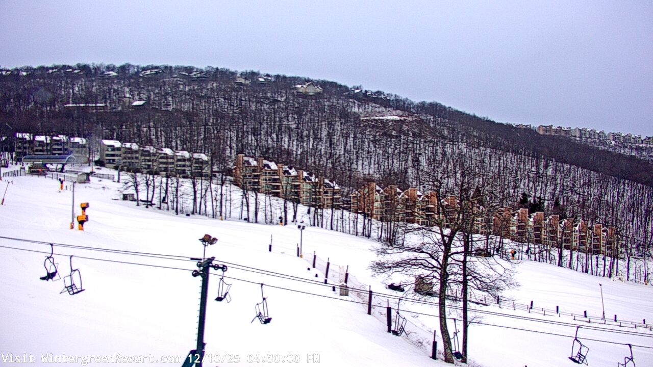 Thumbnail for current weather camera view from Wintergreen Mtn. at 3600 ft. elev. in Roseland, Virginia