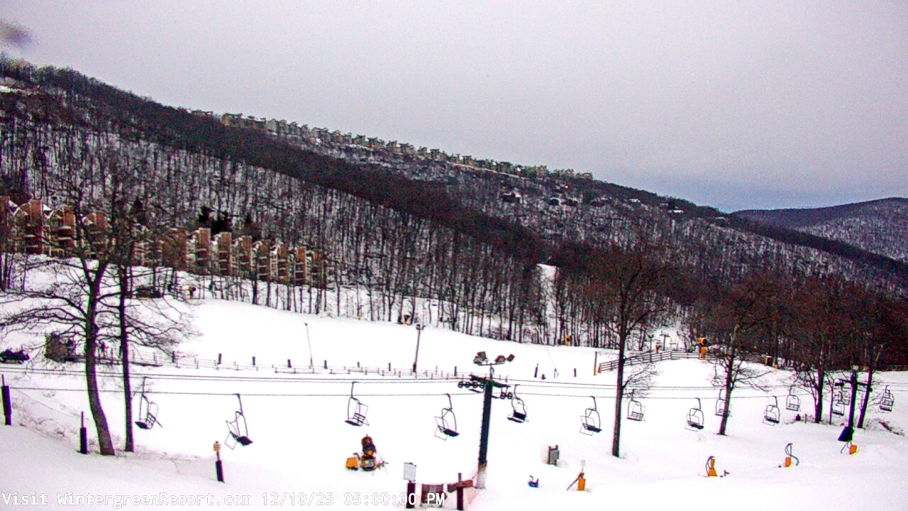 Thumbnail for current weather camera view from Wintergreen Mtn. at 3600 ft. elev. in Roseland, Virginia