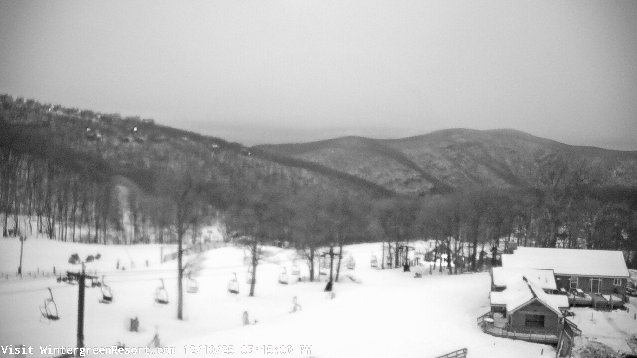 Thumbnail for current weather camera view from Wintergreen Mtn. at 3600 ft. elev. in Roseland, Virginia