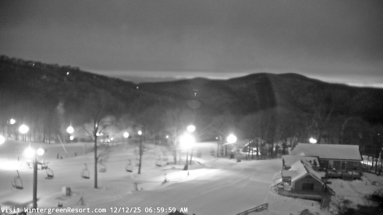 Thumbnail for current weather camera view from Wintergreen Mtn. at 3600 ft. elev. in Roseland, Virginia