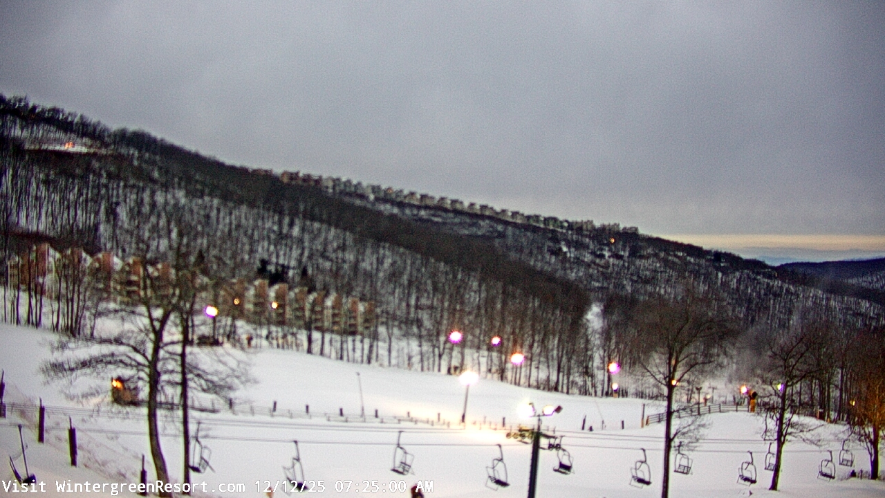 Thumbnail for current weather camera view from Wintergreen Mtn. at 3600 ft. elev. in Roseland, Virginia