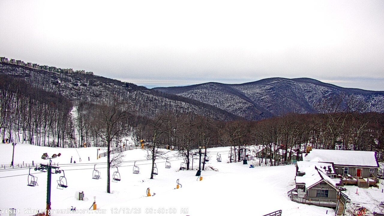 Thumbnail for current weather camera view from Wintergreen Mtn. at 3600 ft. elev. in Roseland, Virginia