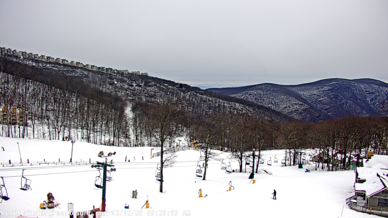 Thumbnail for current weather camera view from Wintergreen Mtn. at 3600 ft. elev. in Roseland, Virginia