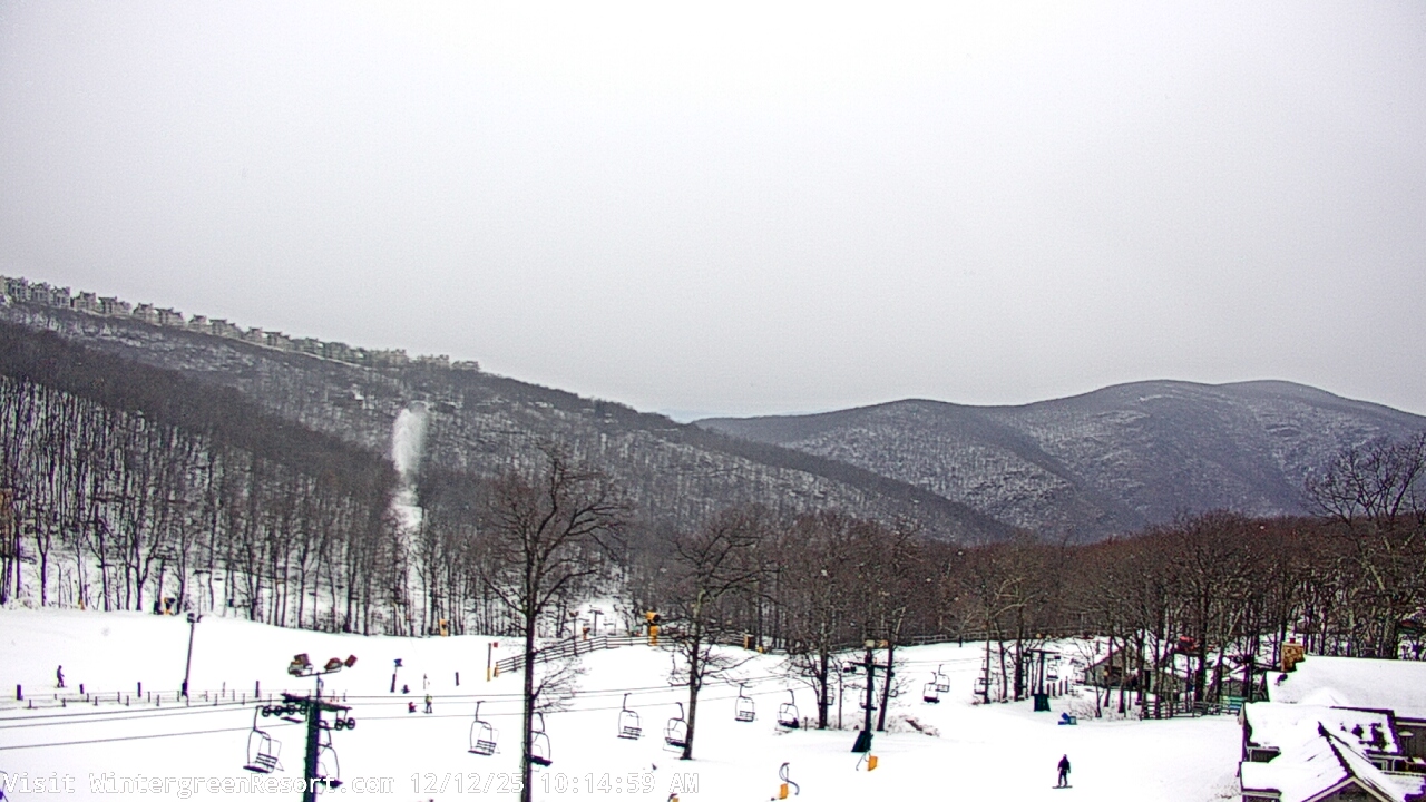 Thumbnail for current weather camera view from Wintergreen Mtn. at 3600 ft. elev. in Roseland, Virginia