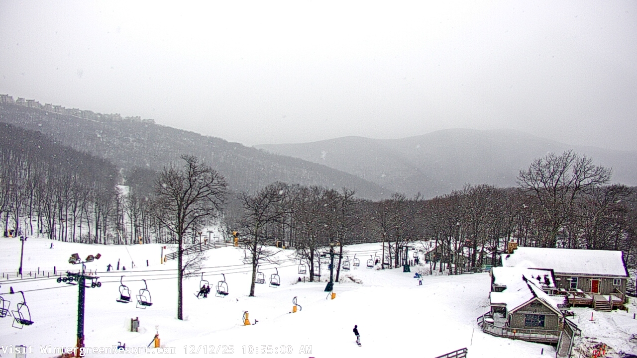 Thumbnail for current weather camera view from Wintergreen Mtn. at 3600 ft. elev. in Roseland, Virginia