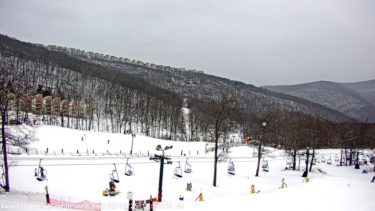 Thumbnail for current weather camera view from Wintergreen Mtn. at 3600 ft. elev. in Roseland, Virginia