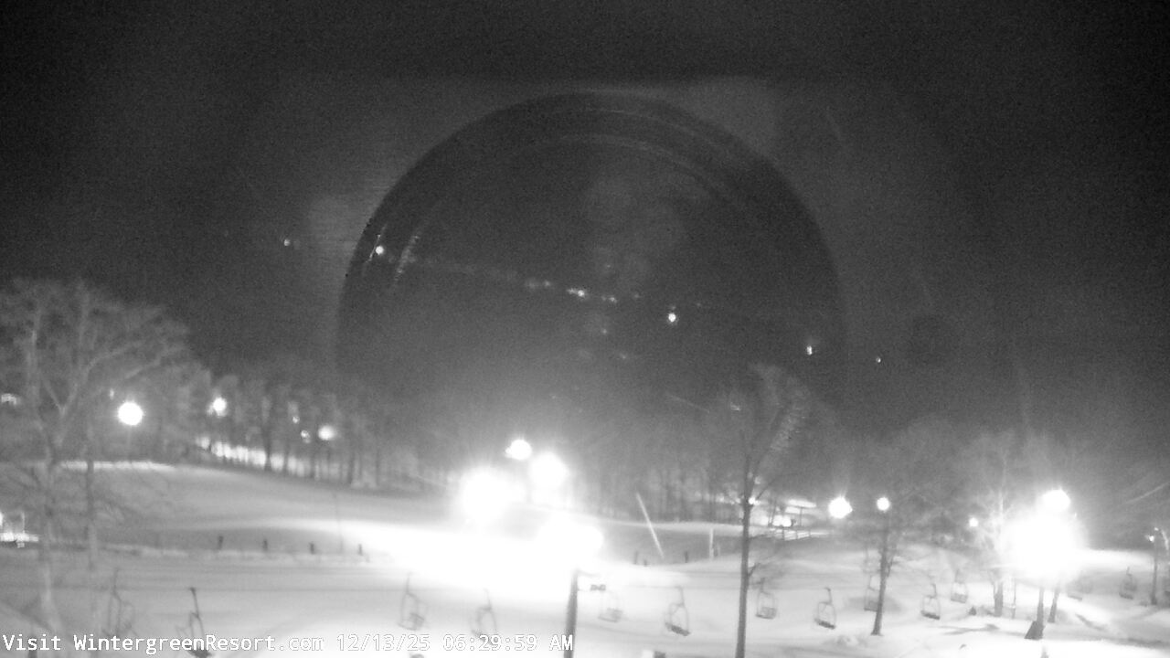 Thumbnail for current weather camera view from Wintergreen Mtn. at 3600 ft. elev. in Roseland, Virginia