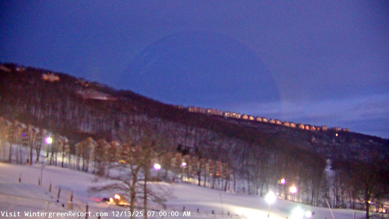 Thumbnail for current weather camera view from Wintergreen Mtn. at 3600 ft. elev. in Roseland, Virginia
