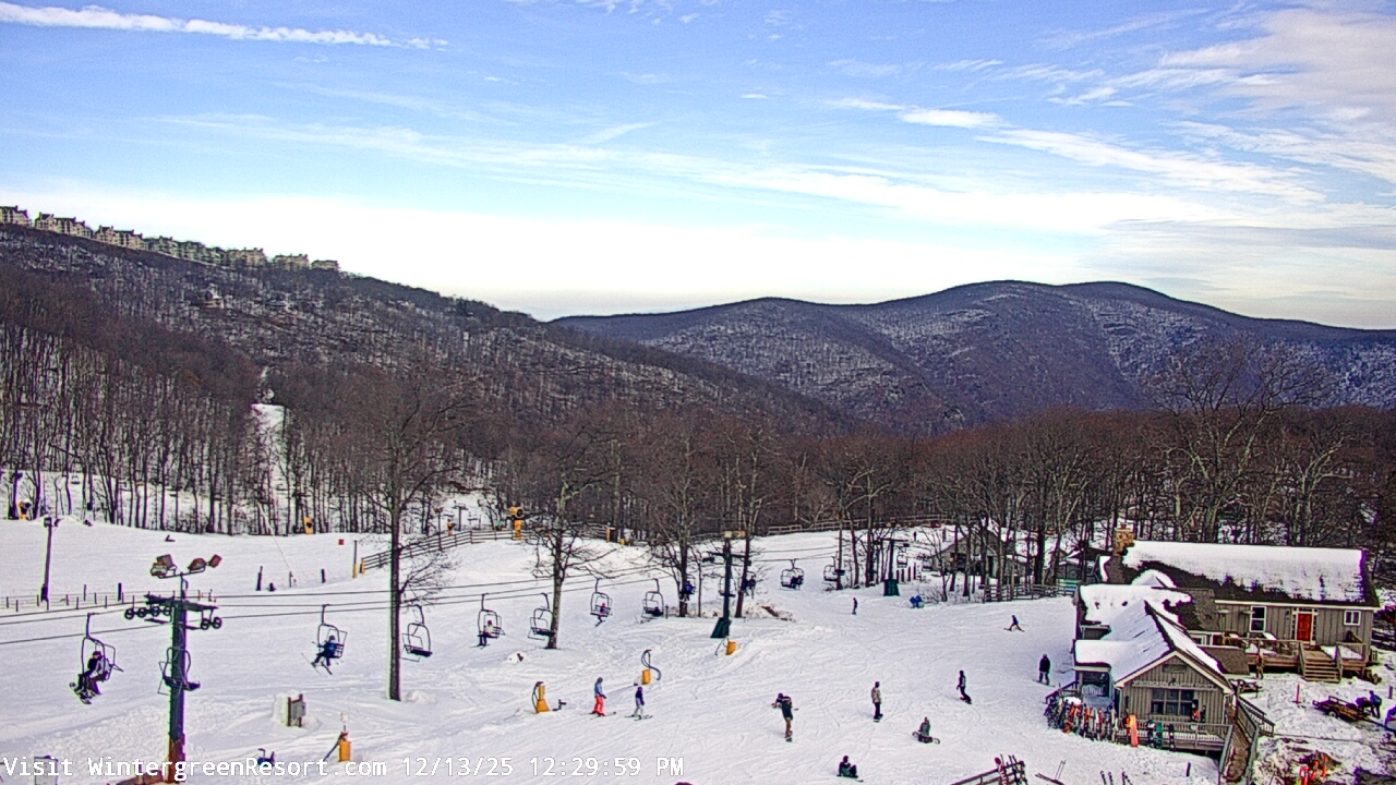 Thumbnail for current weather camera view from Wintergreen Mtn. at 3600 ft. elev. in Roseland, Virginia