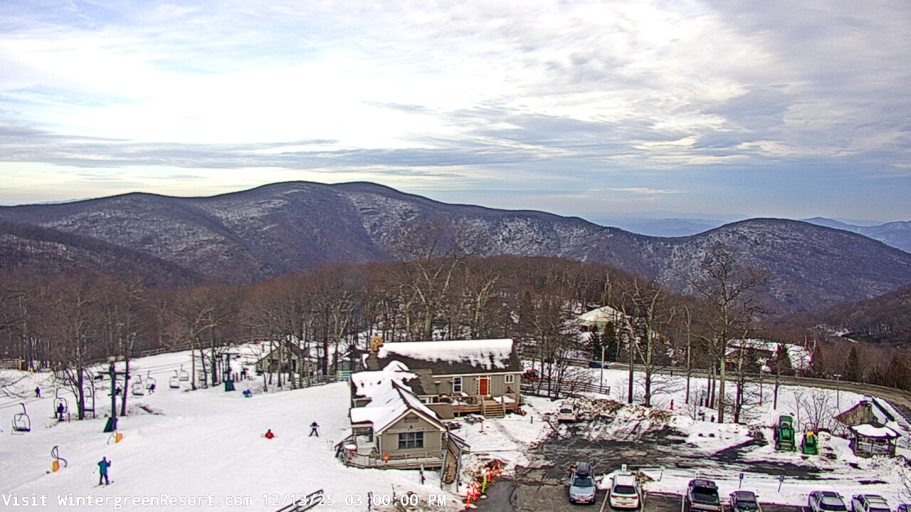 Thumbnail for current weather camera view from Wintergreen Mtn. at 3600 ft. elev. in Roseland, Virginia